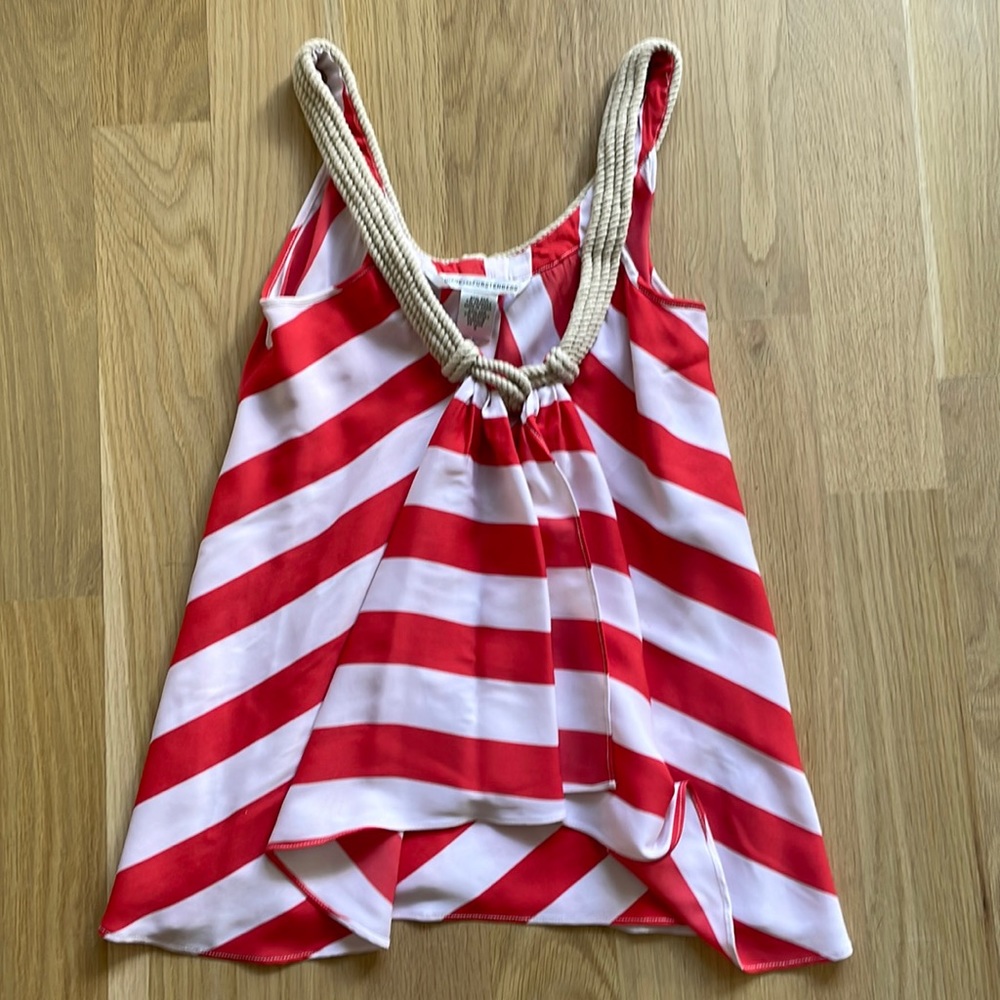 Diane von Furstenberg silk rope tank top
